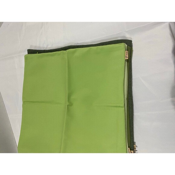 Set of 6 New Green  18”x18” 100% Organic Cotton Velvet Throw  Covers by TAVIS - Picture 8 of 12